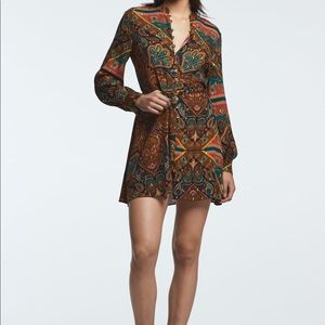 ZARA MULTICOLOURED SHIRT DRESS